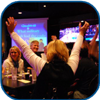 Happy People In Trivia Night